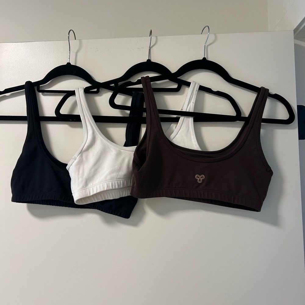 Butter mini sports bra size S selling 3: Black, White & Rich Mocha brwn for $30